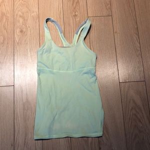 Green Lululemon size 2 racerback tank